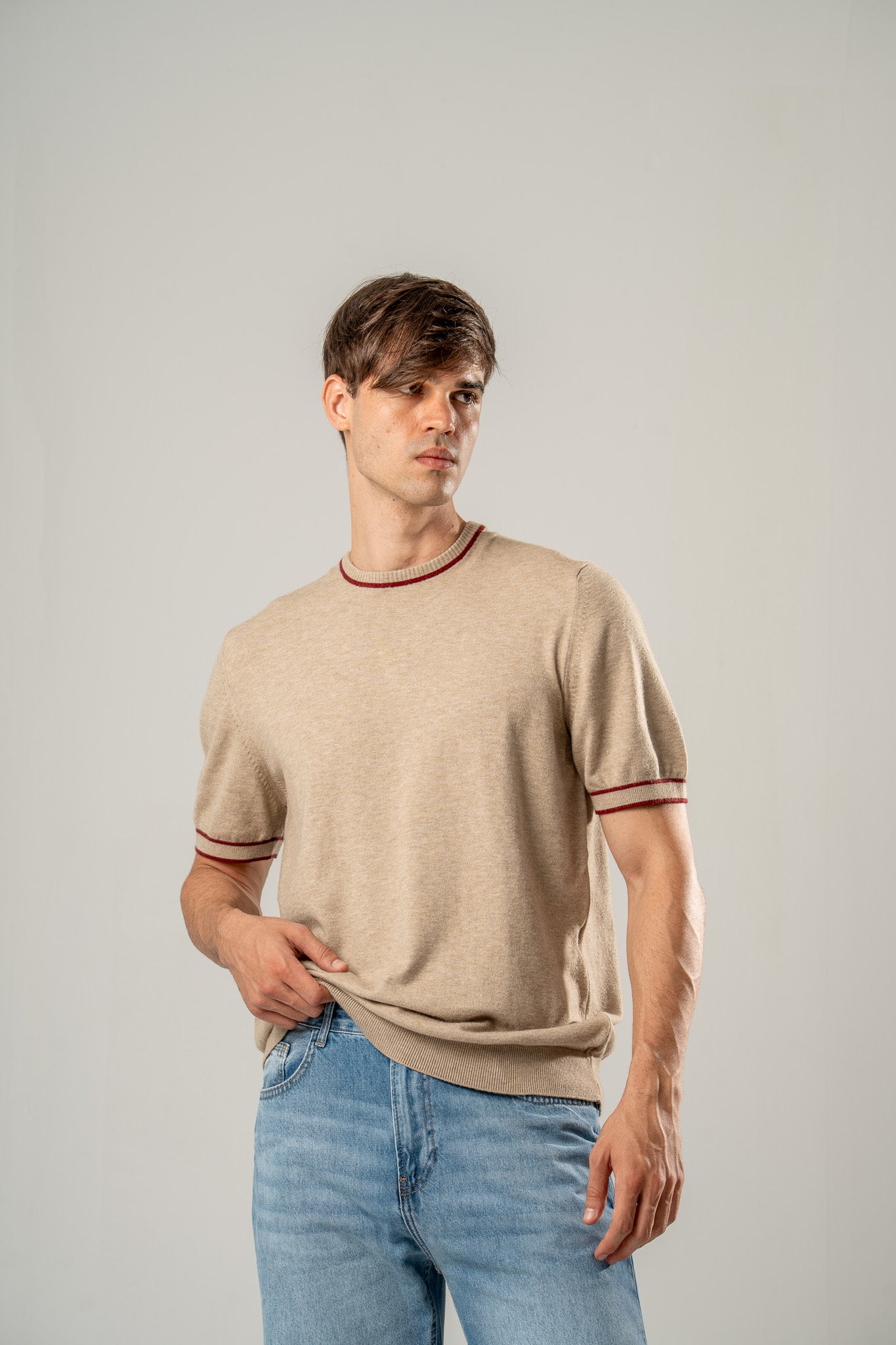Short Sleeve Knit Tee